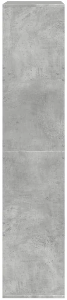 Knygų spinta, betono pilka, 100x33x155,5cm, apdirbta mediena