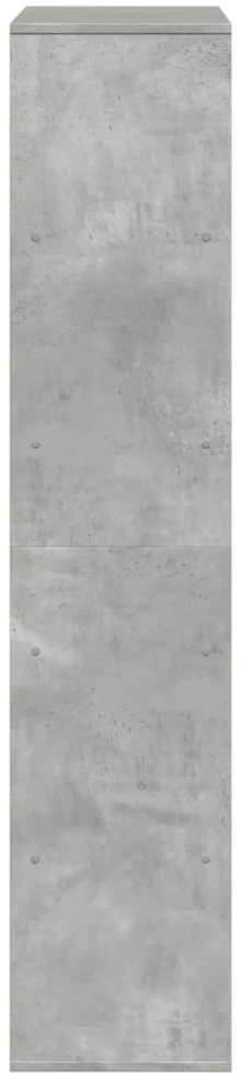 Knygų spinta, betono pilka, 100x33x156,5cm, apdirbta mediena