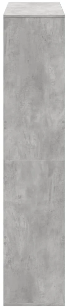 Knygų spinta, betono pilka, 100x33x156,5cm, apdirbta mediena