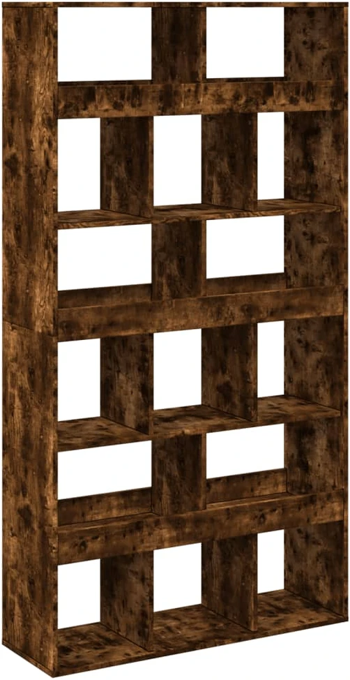 Knygų spinta, dūminio ąžuolo, 100x33x187,5cm, apdirbta mediena