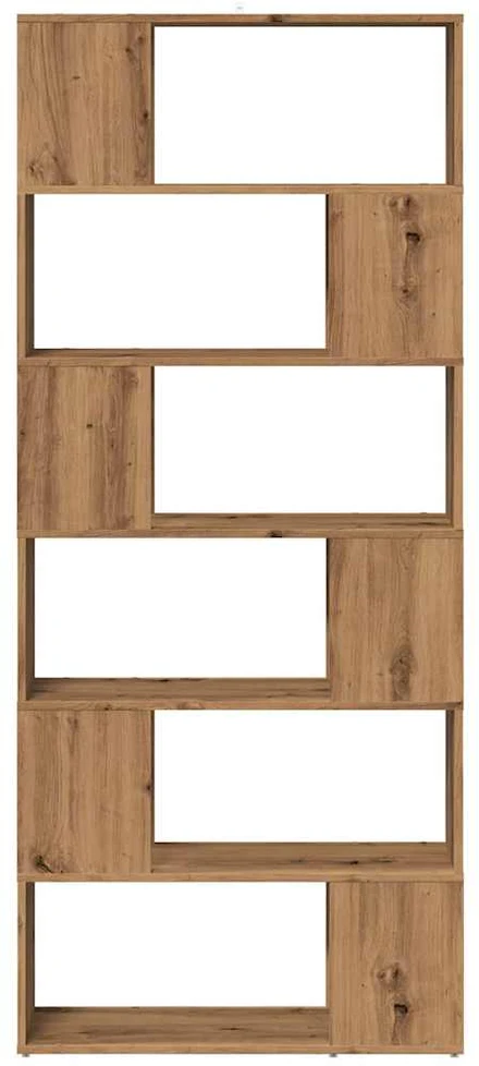 knygų spinta/kambario pertvara Artisan ąžuolas 80x24x186 cm