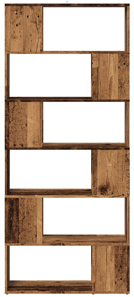 knygų spinta/kambario pertvara Old Wood 80x24x186 cm