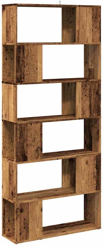 knygų spinta/kambario pertvara Old Wood 80x24x186 cm