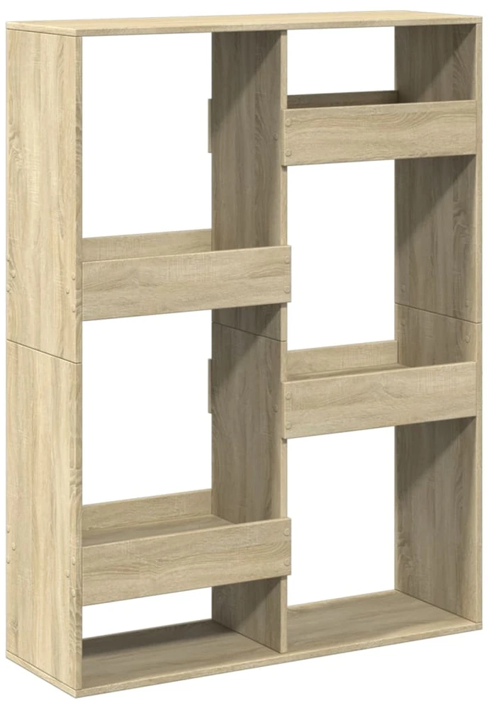 Knygų spinta, sonoma ąžuolo, 100x33x135cm, apdirbta mediena