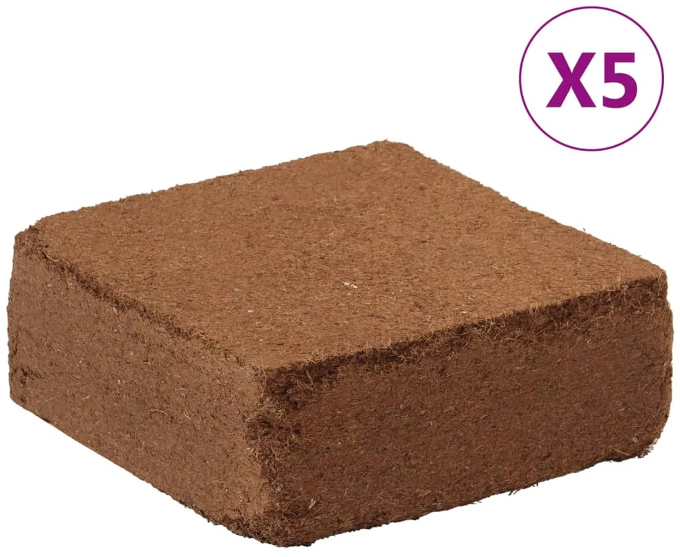 Kokoso pluošto blokai, 5vnt., 5kg kiekvienas, viso 25kg