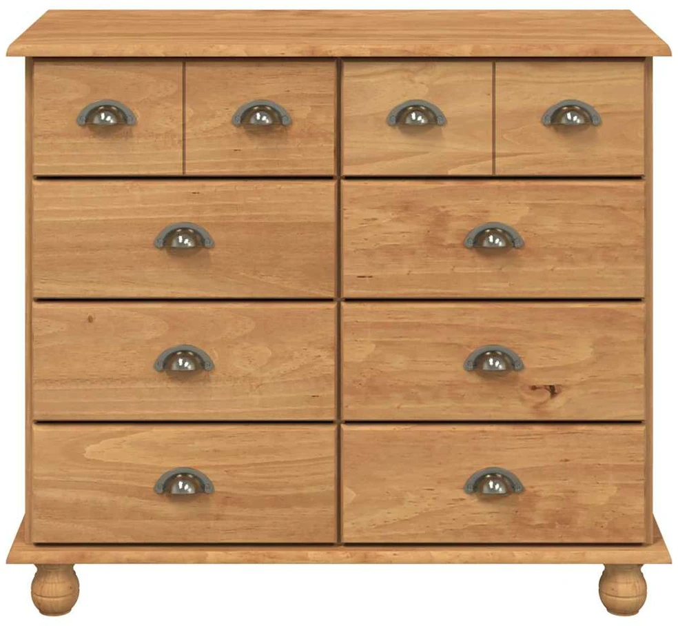 Komoda ASKIM Ruda 91 x 40 x 79 cm Kietos pušies mediena