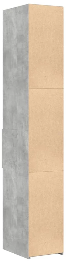 Komoda, betono pilkos spalvos, 30x42,5x185cm, apdirbta mediena