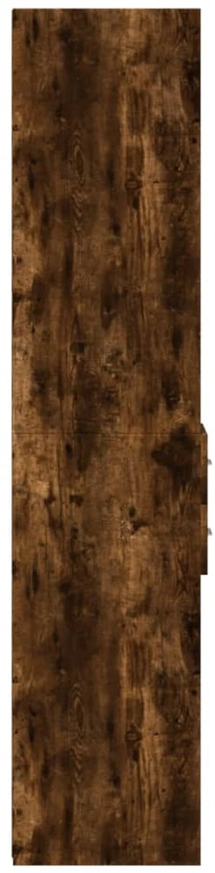Komoda, dūminio ąžuolo spalvos, 30x42,5x185cm, apdirbta mediena