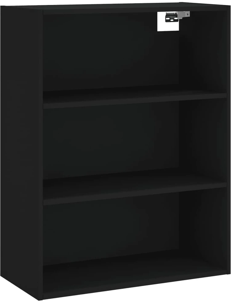Komoda, juodos spalvos, 69,5x34x180cm, apdirbta mediena