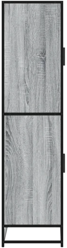 Komoda, pilkos ąžuolo spalvos, 68x35x139cm, apdirbta mediena