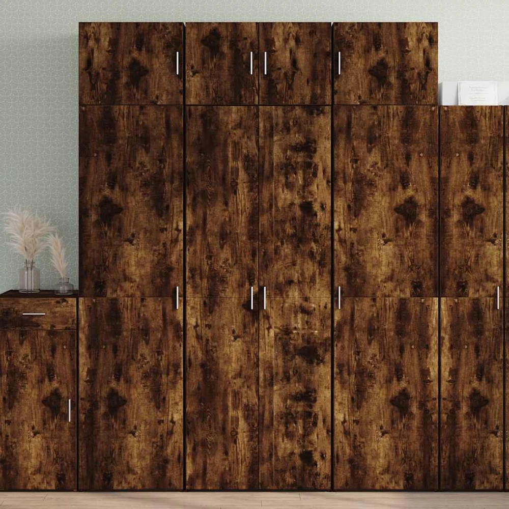 Komoda, rudos ąžuolo spalvos, 70x42,5x185cm, apdirbta mediena