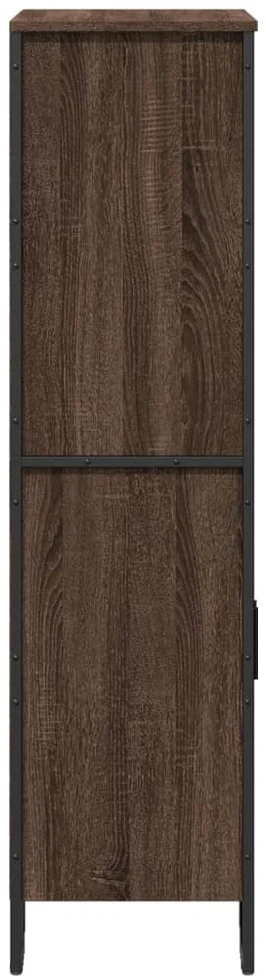 Komoda, sonoma pilkos, 79,5x35,5x137,5cm, apdirbta mediena