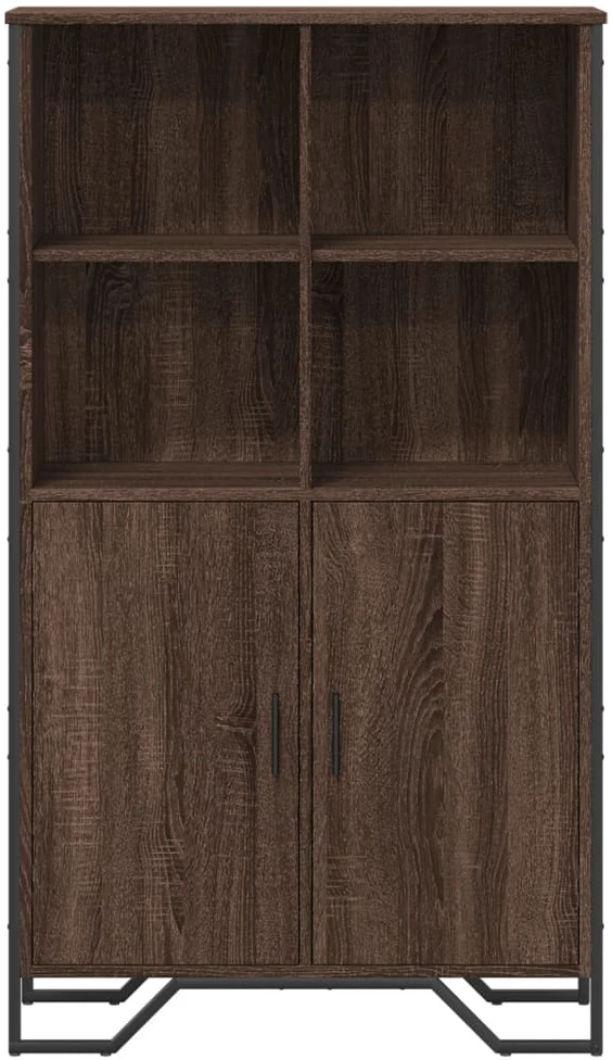 Komoda, sonoma pilkos, 79,5x35,5x137,5cm, apdirbta mediena