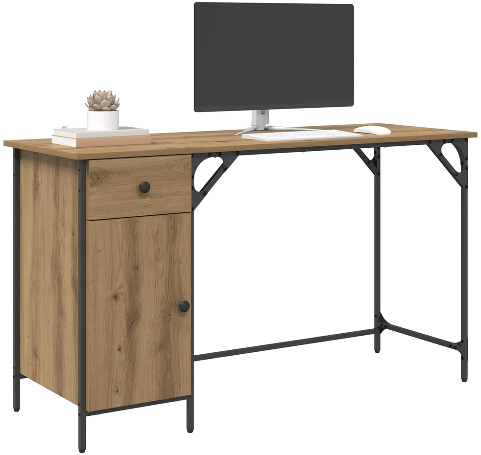 Kompiuterio stalas Amatininkų ąžuolas 131 x 48 x 75 cm