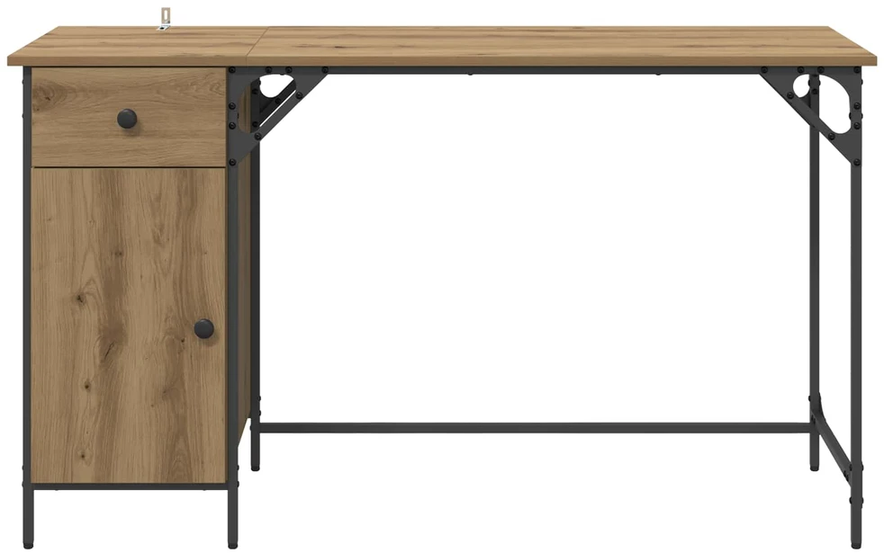 Kompiuterio stalas Amatininkų ąžuolas 131 x 48 x 75 cm