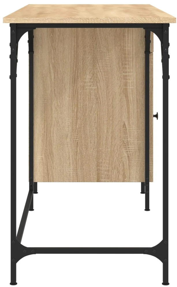 Kompiuterio stalas, ąžuolo, 131x48x75cm, apdirbta mediena
