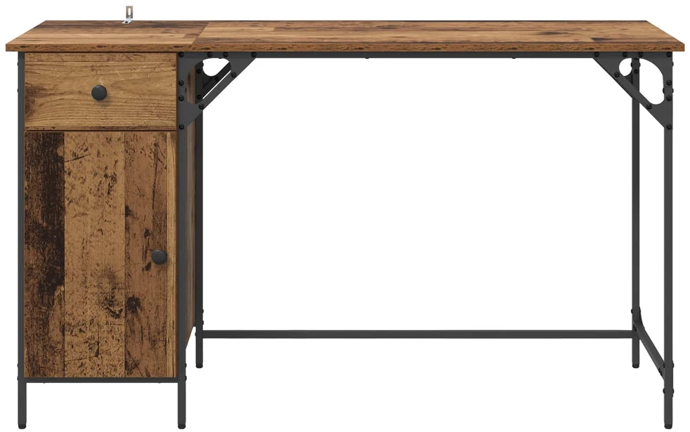 Kompiuterio stalas Senovinis medis 131 x 48 x 75 cm