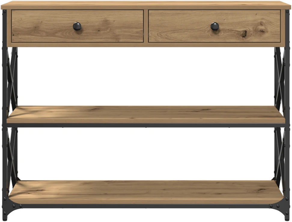 Konsolės stalas artisano ąžuolo 100 x 28 x 75 cm