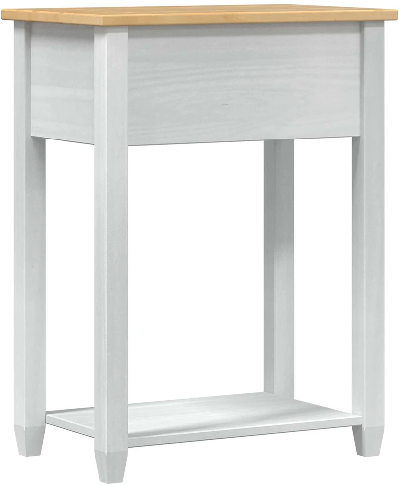 Konsolės stalas Balta 55 x 35 x 73 cm Kietos pušies mediena