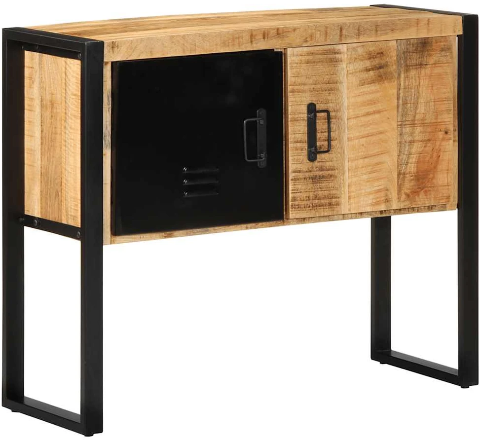konsolinė spintelė 90x35x75 cm Tvirtas neapdorotas medis Mango