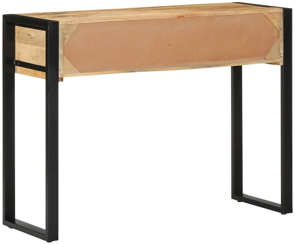 konsolinis stalas 100x35x75 cm Tvirtas neapdorotas medis Mango