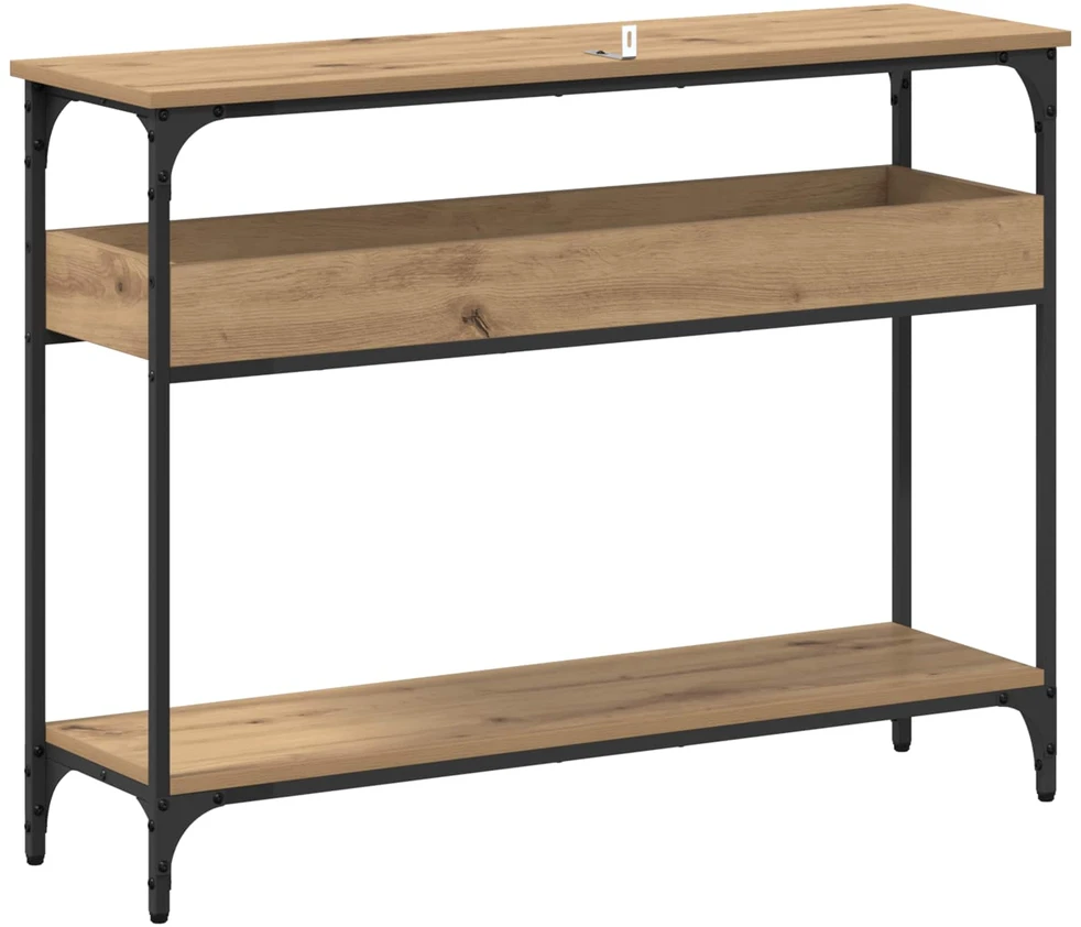 Konsolinis stalas artisano ąžuolo 100 x 29 x 75 cm