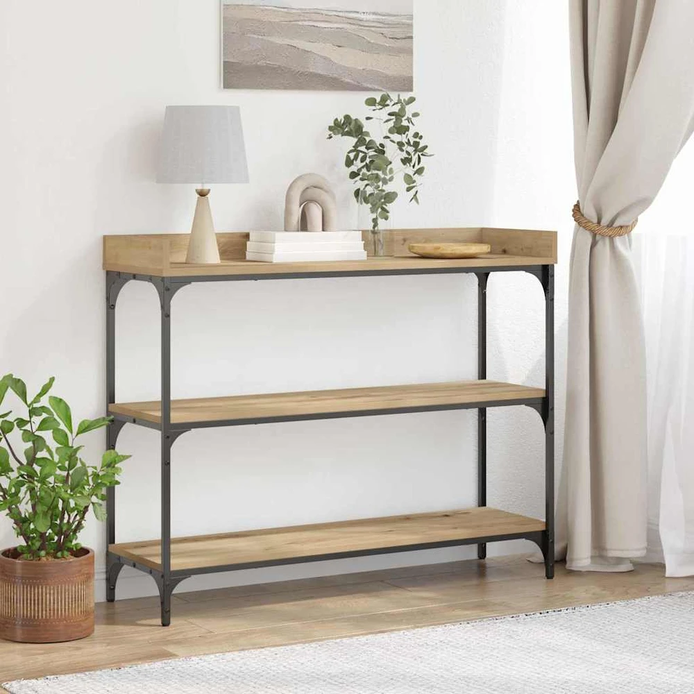 Konsolinis stalas artisano ąžuolo 100 x 30 x 80 cm