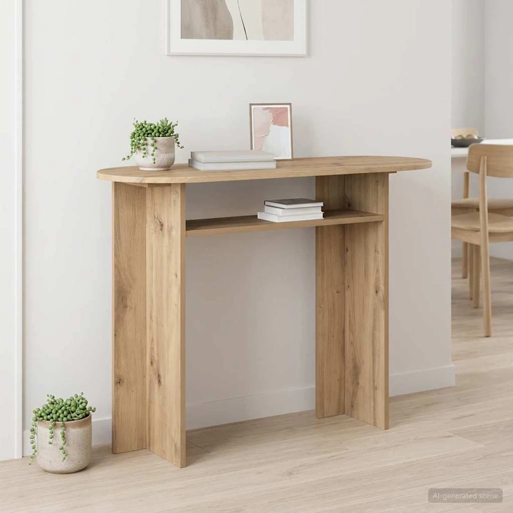 Konsolinis stalas Artisano ąžuolo 100 x 39,5 x 75 cm