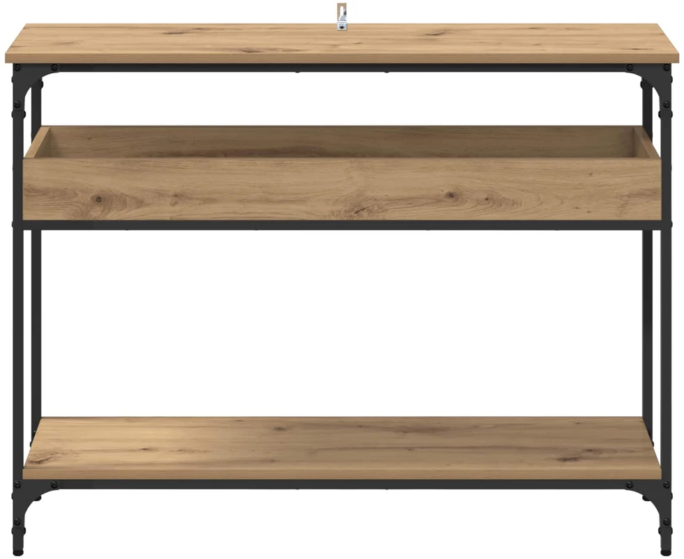 Konsolinis stalas artisano ąžuolo 100 x 29 x 75 cm