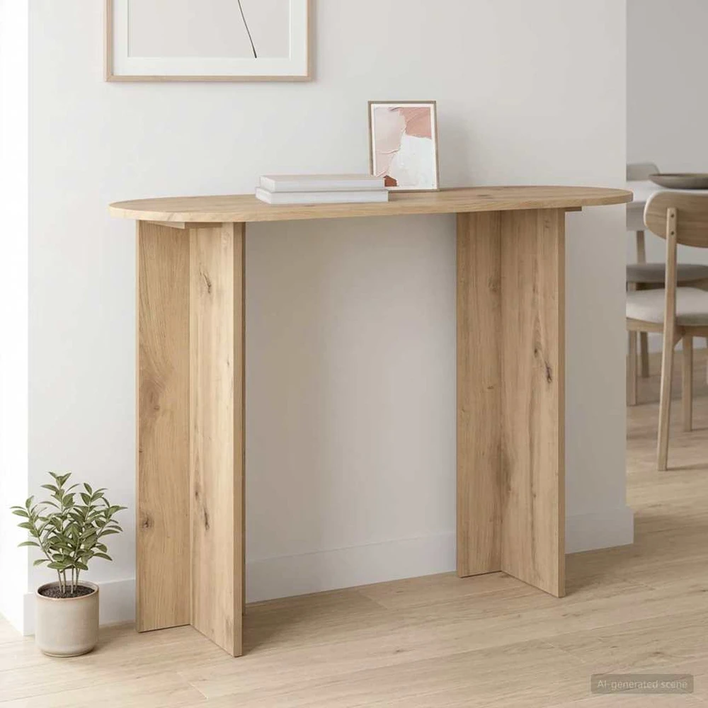 Konsolinis stalas Artisano ąžuolo 100 x 39,5 x 75 cm