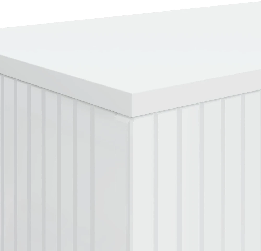 Konsolinis stalas Aukšto Blizgesio Baltas 101 x 29 x 74 cm