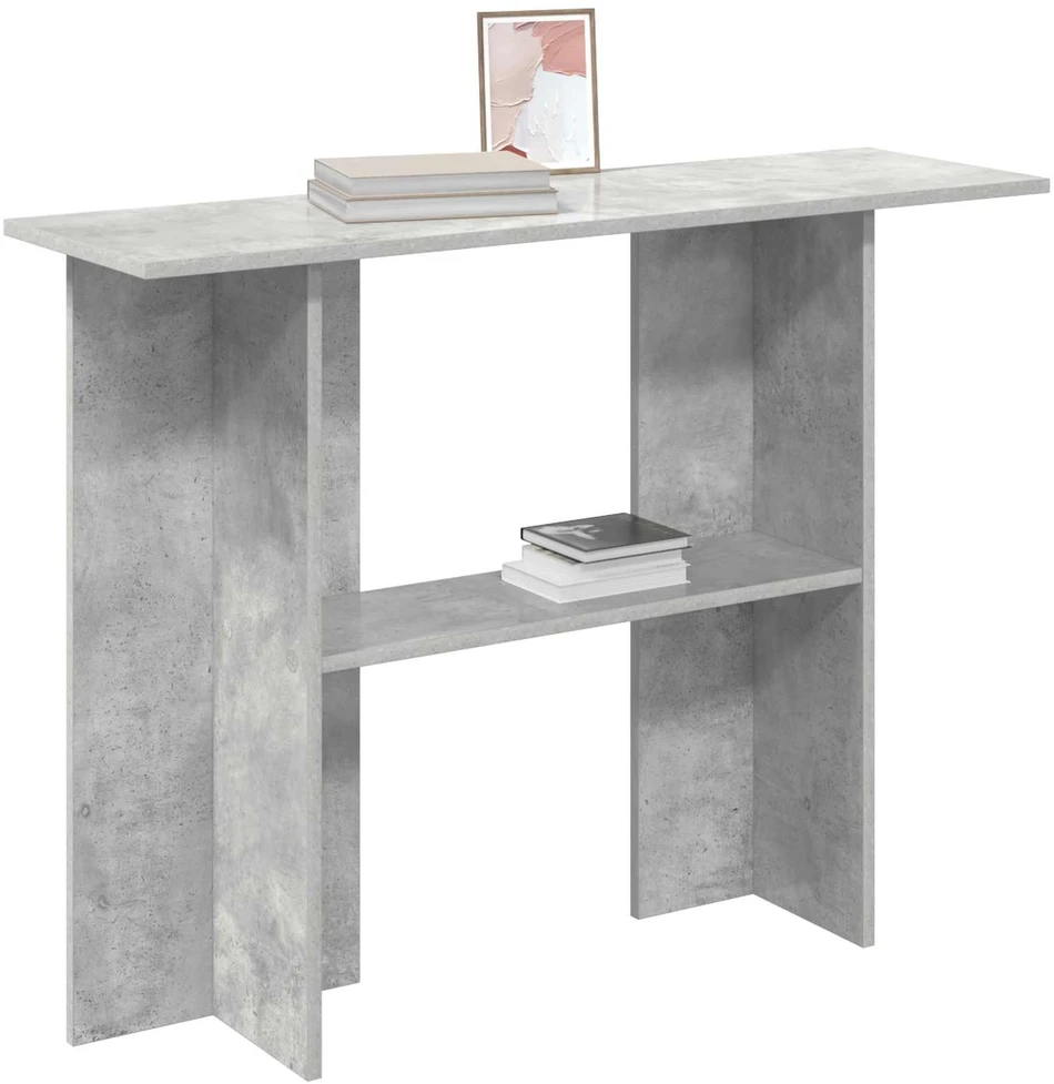 Konsolinis stalas Betono pilka 100 x 30 x 75 cm