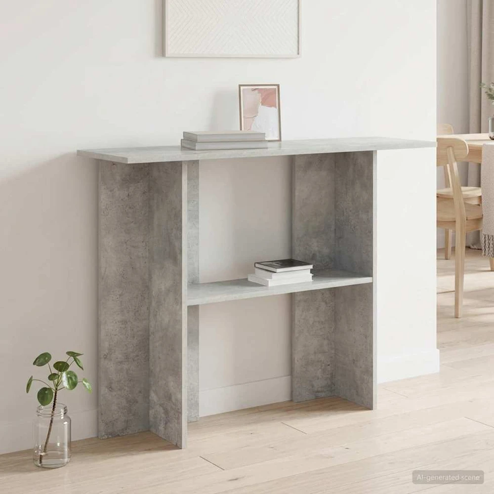 Konsolinis stalas Betono pilka 100 x 30 x 75 cm