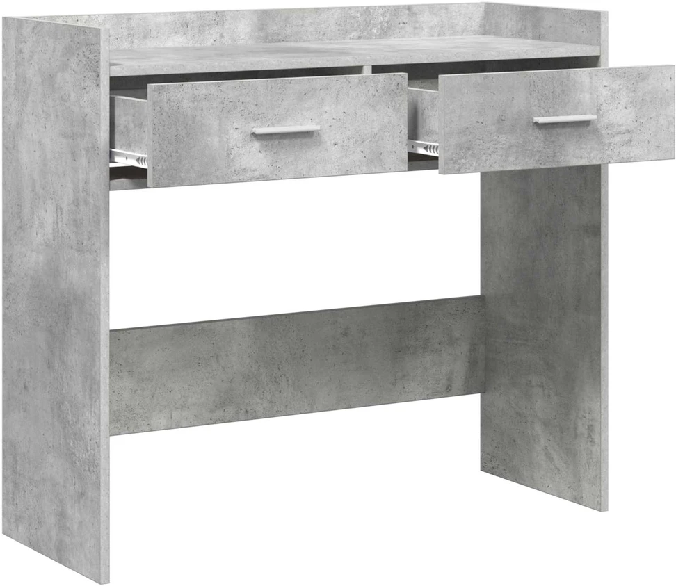 Konsolinis stalas Betono pilka 90 x 35 x 80 cm Apdirbta mediena