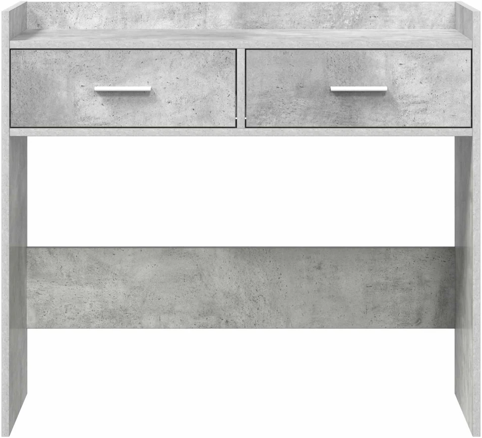 Konsolinis stalas Betono pilka 90 x 35 x 80 cm Apdirbta mediena