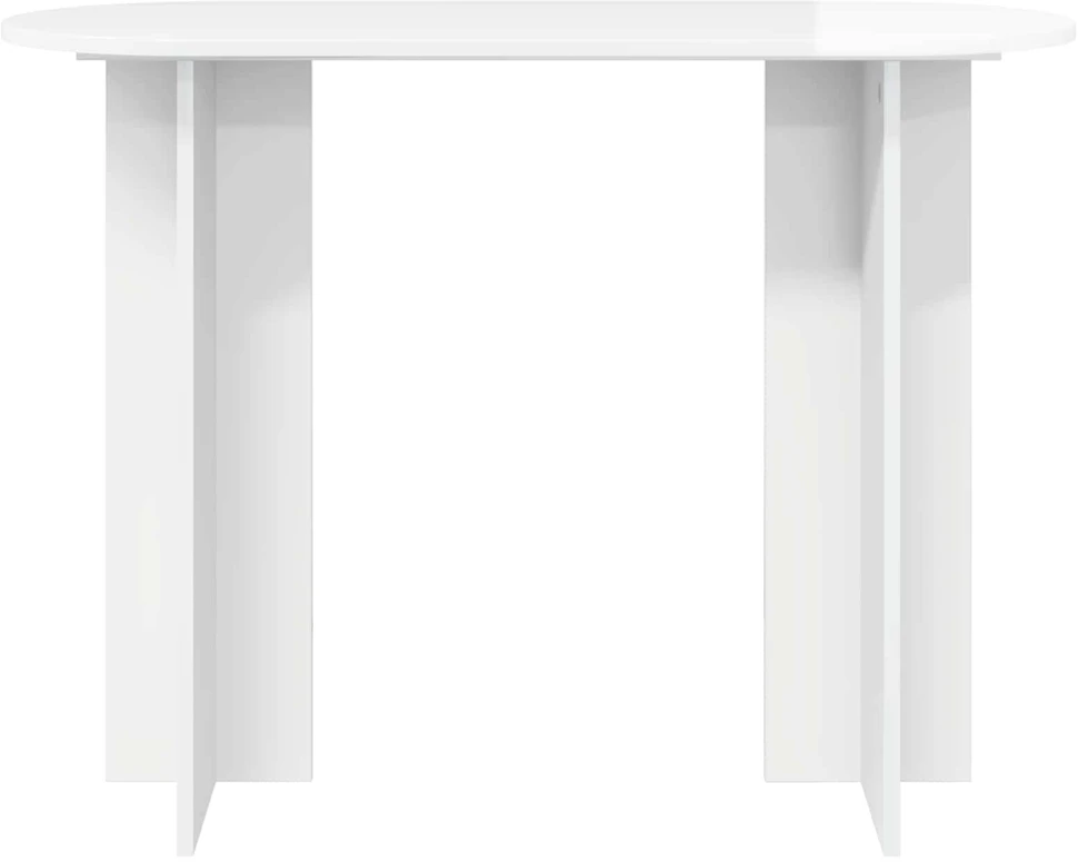 Konsolinis stalas Itin blizgi balta 100 x 39,5 x 75 cm