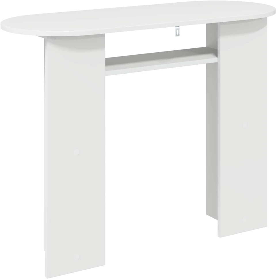 Konsolinis stalas Itin blizgi balta 100 x 39,5 x 75 cm