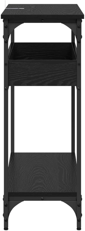 Konsolinis stalas juoda ąžuolo 100 x 29 x 75 cm