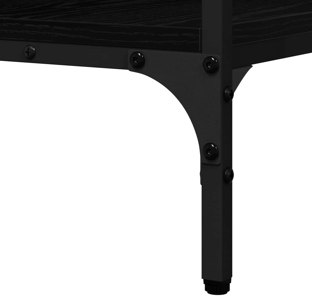 Konsolinis stalas juoda ąžuolo 100 x 32 x 75 cm