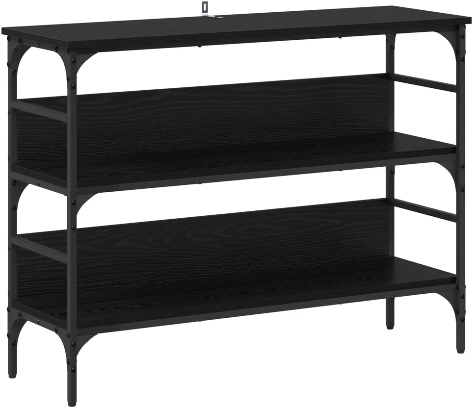 Konsolinis stalas juoda ąžuolo 100 x 32 x 75 cm