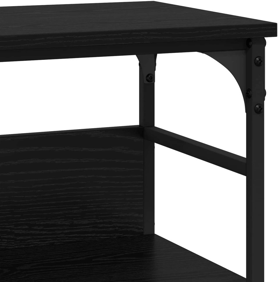 Konsolinis stalas juoda ąžuolo 100 x 32 x 75 cm