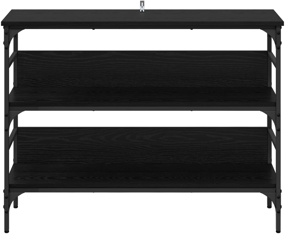 Konsolinis stalas juoda ąžuolo 100 x 32 x 75 cm