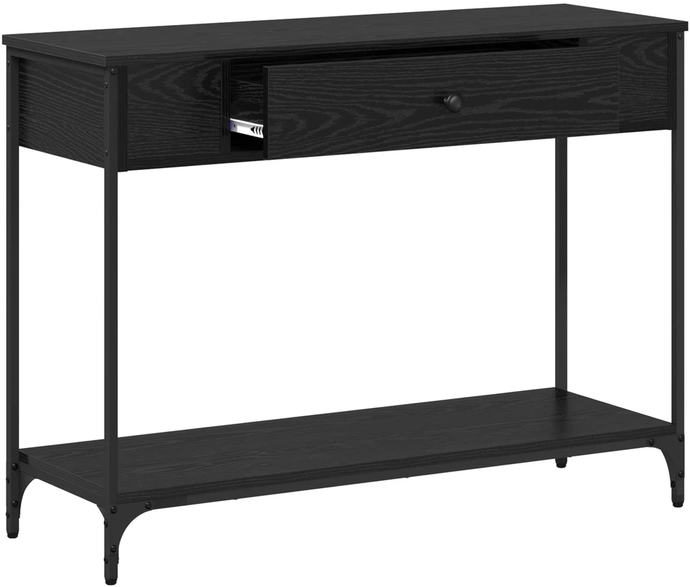 Konsolinis stalas juoda ąžuolo 100 x 34.5 x 75 cm