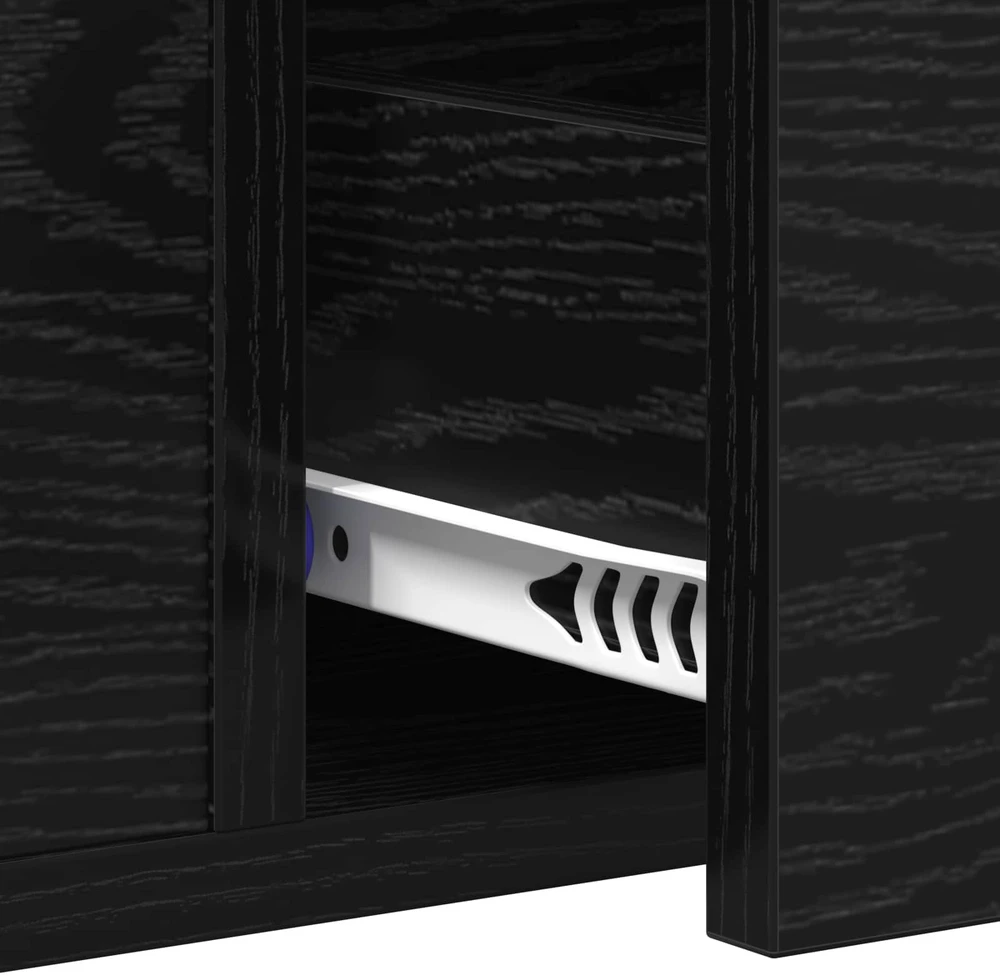 Konsolinis stalas juoda ąžuolo 100 x 34.5 x 75 cm
