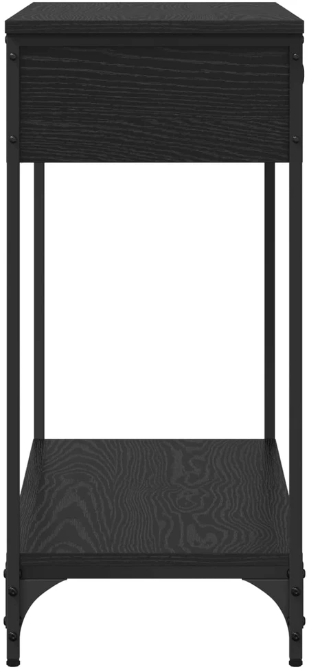 Konsolinis stalas juoda ąžuolo 100 x 34.5 x 75 cm