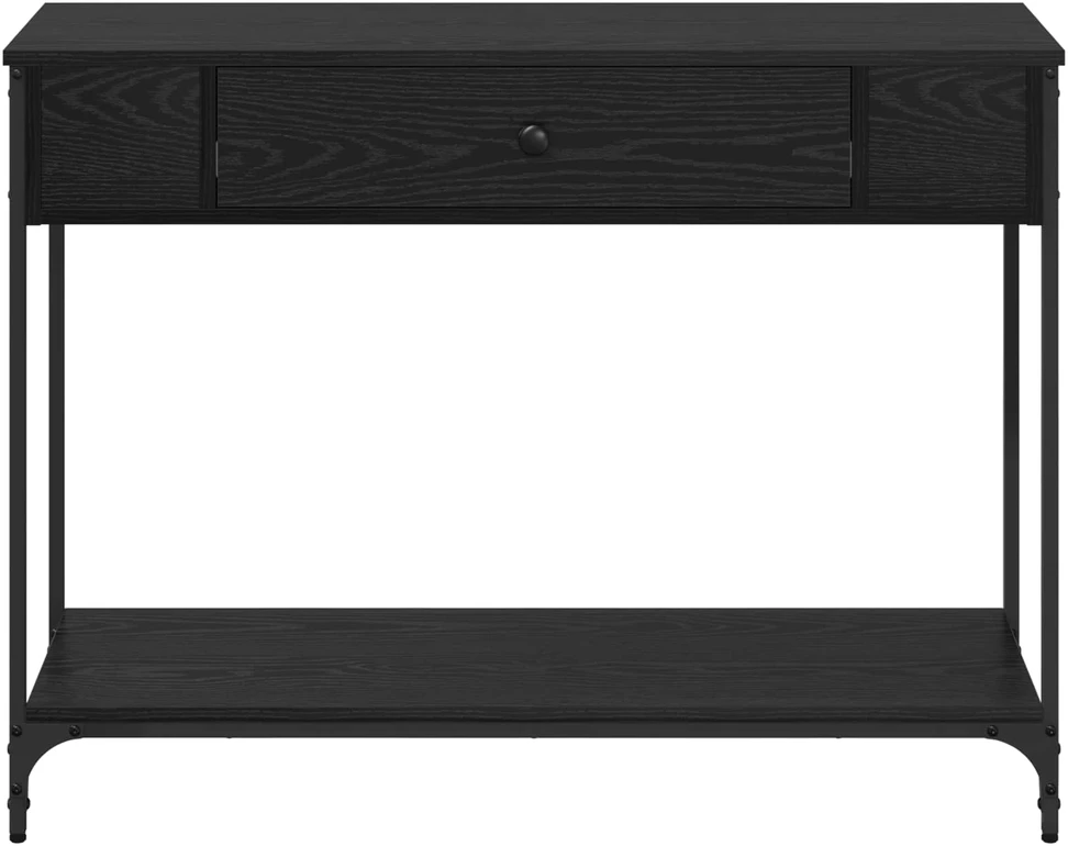 Konsolinis stalas juoda ąžuolo 100 x 34.5 x 75 cm
