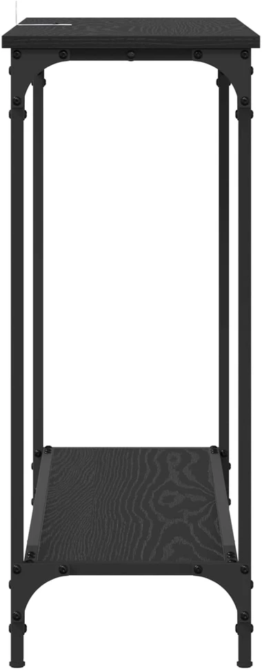 Konsolinis stalas juoda ąžuolo 101 x 30.5 x 75 cm