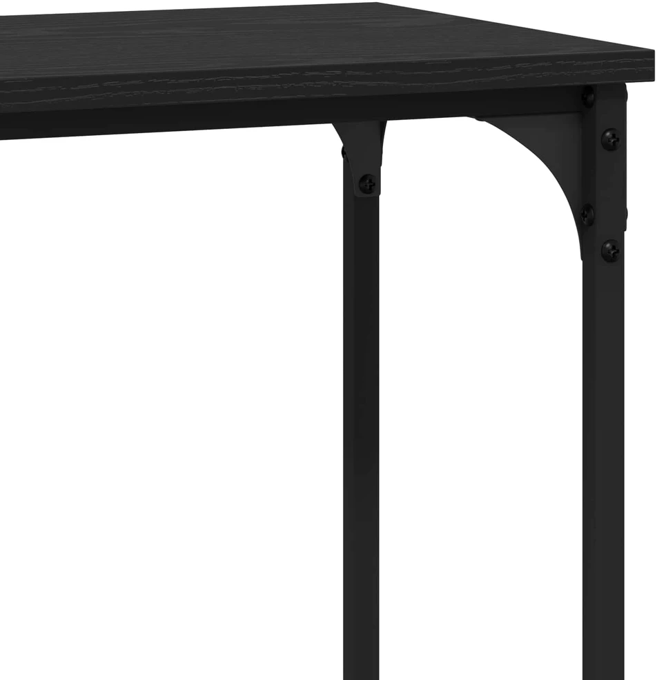Konsolinis stalas juoda ąžuolo 101 x 30.5 x 75 cm