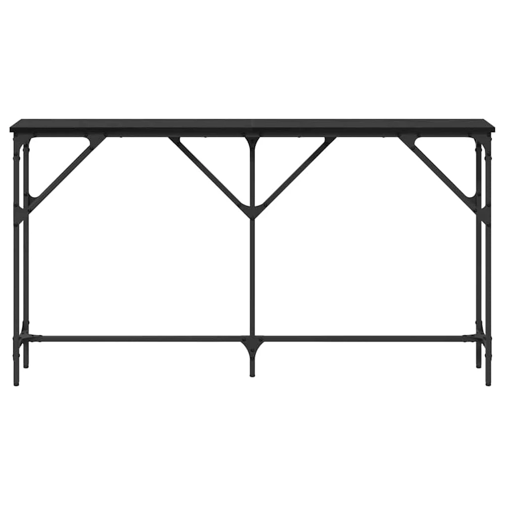 Konsolinis stalas juoda ąžuolo 140 x 23 x 75 cm