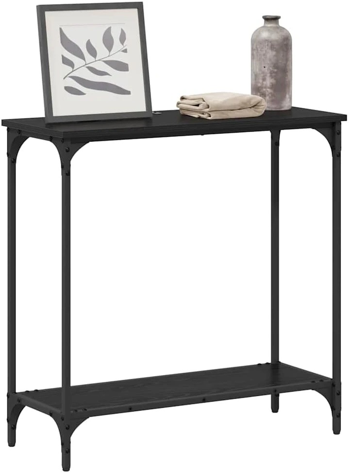 Konsolinis stalas juoda ąžuolo 75 x 30.5 x 75 cm